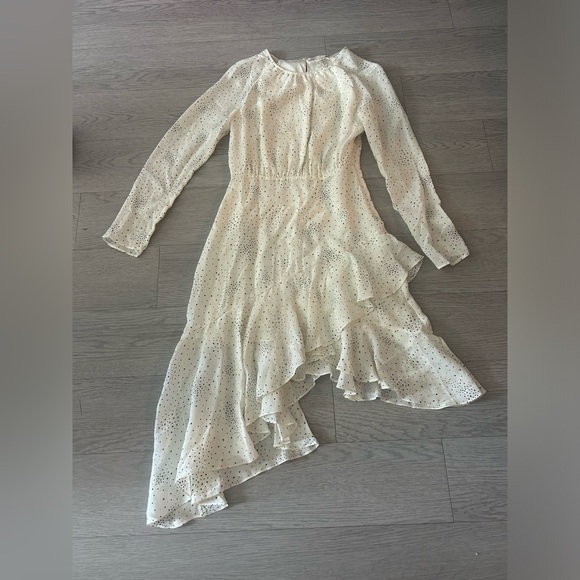 Maje Reto Asymmetrical Long Sleeved Dress Size 36/US4 galaxies of stars - Picture 3 of 7